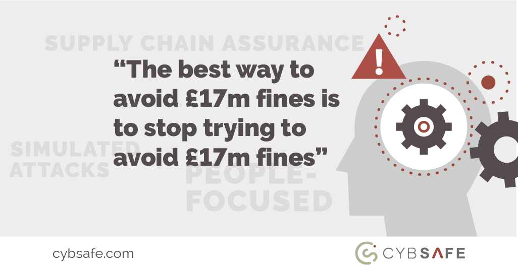 “The best way to avoid £17m fines is to stop trying to avoid £17m fines”