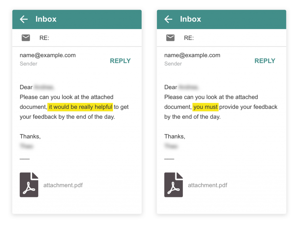 Phishing examples