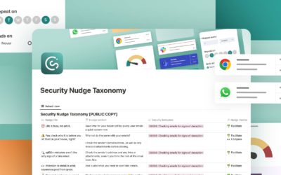 Security Nudges Taxonomy